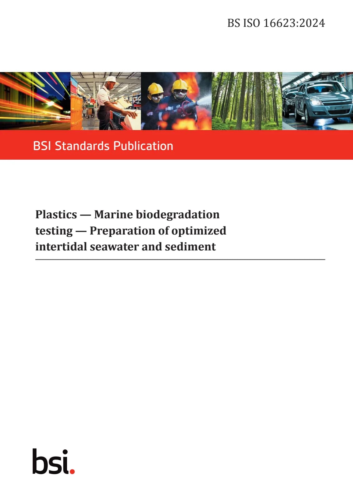 Первая страница стандарта BS ISO 16623:2024