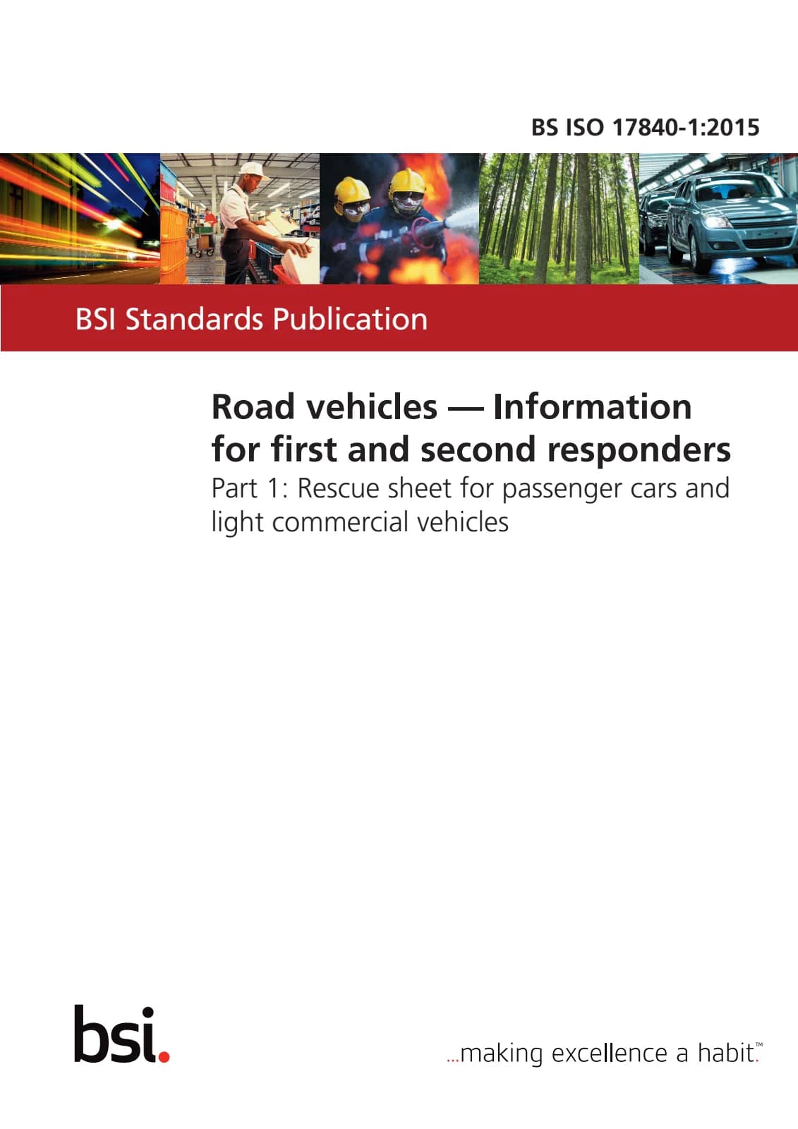 Первая страница стандарта BS ISO 17840-1:2015