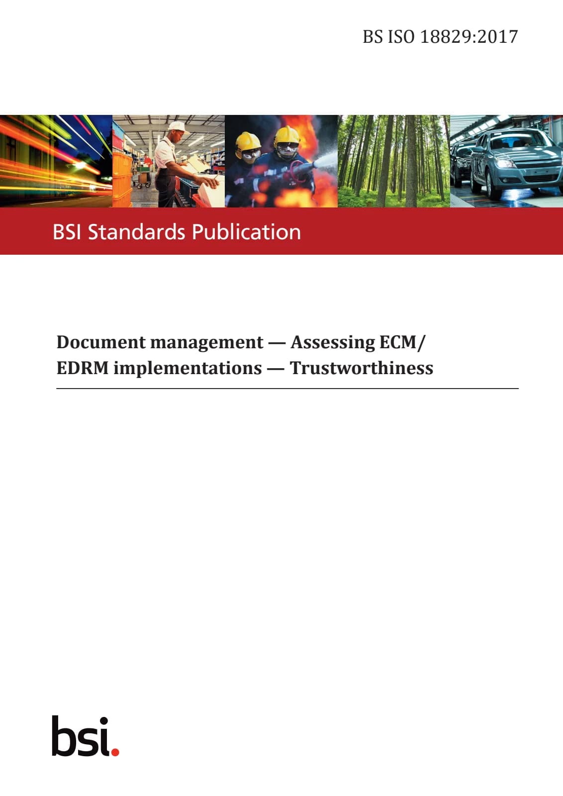 Первая страница стандарта BS ISO 18829:2017