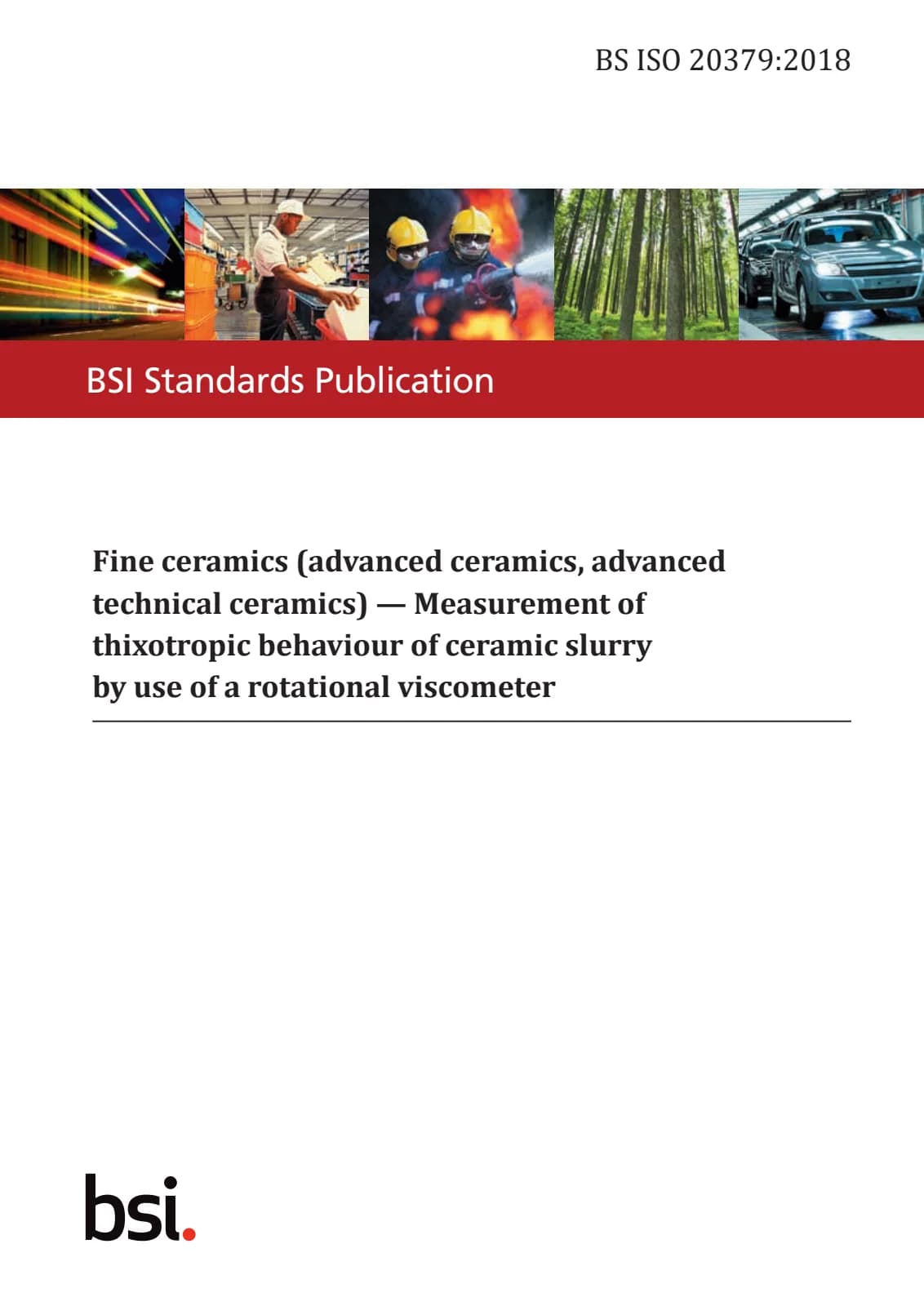 Первая страница стандарта BS ISO 20379:2018