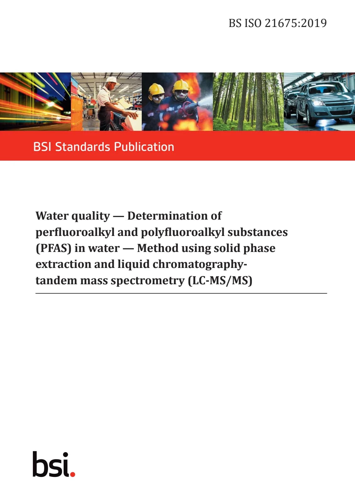 Первая страница стандарта BS ISO 21675:2019