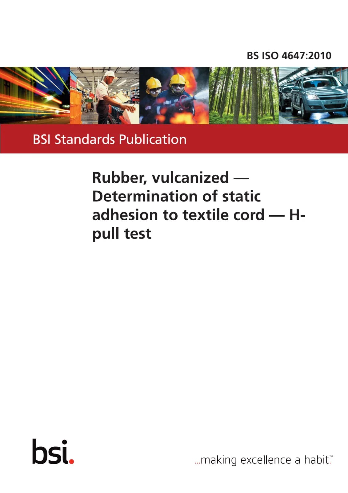 Первая страница стандарта BS ISO 4647:2010