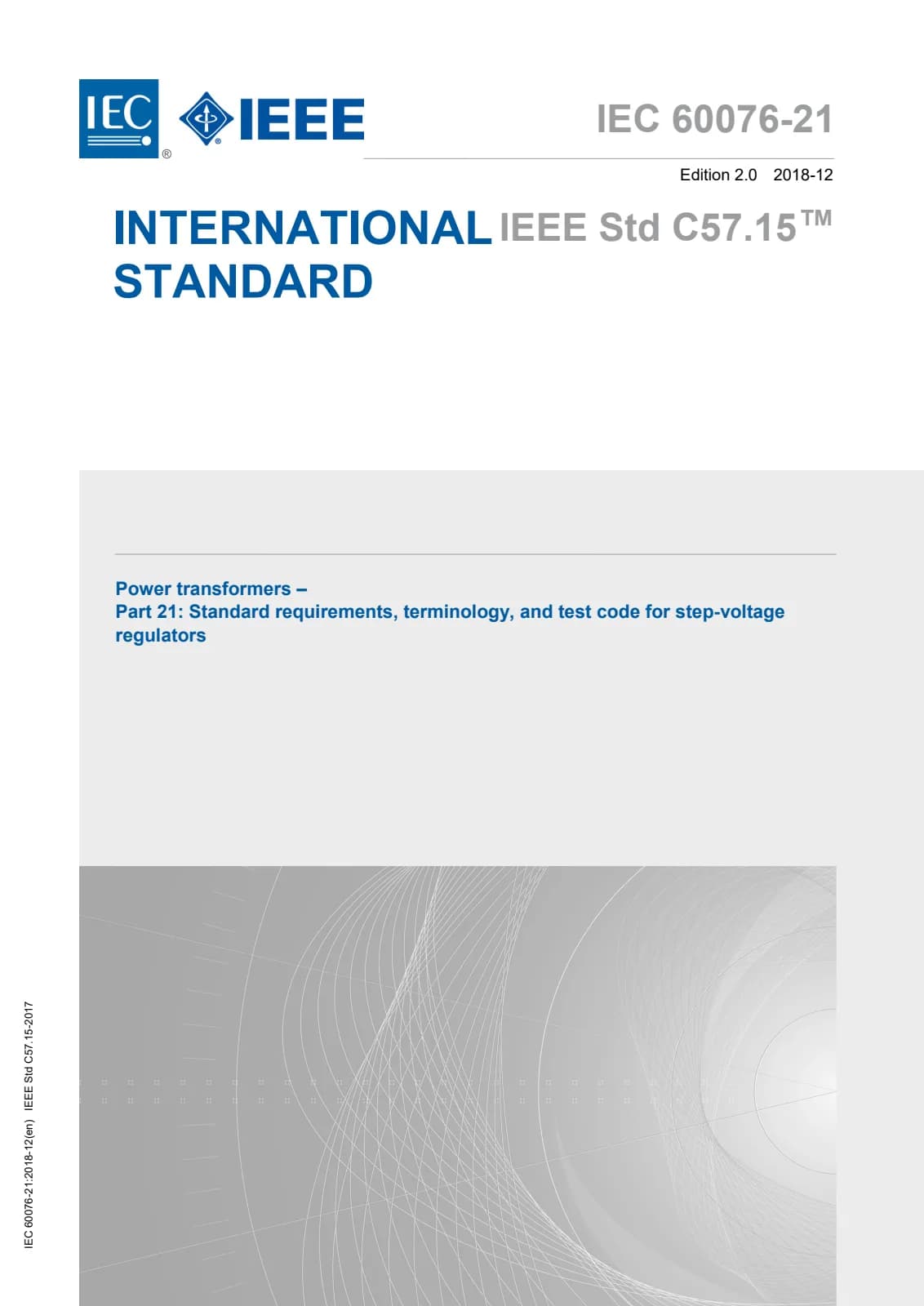 Первая страница стандарта IEC 60076-21:2018