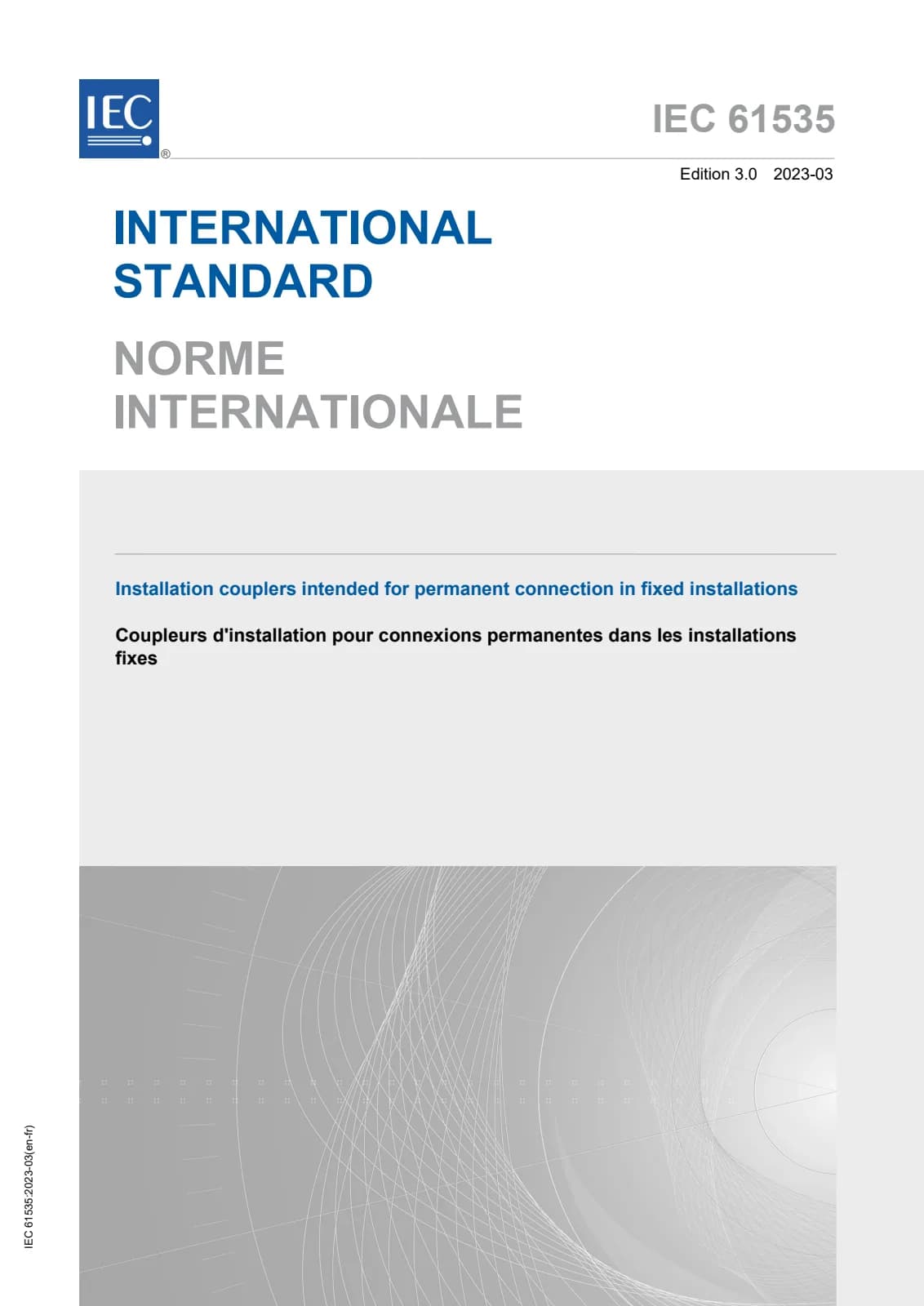 Первая страница стандарта IEC 61535:2023
