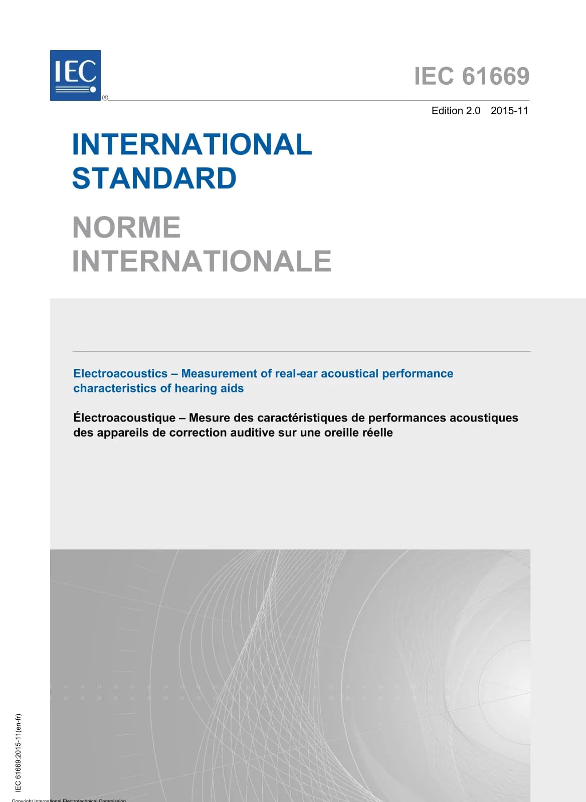 Первая страница стандарта IEC 61669:2015