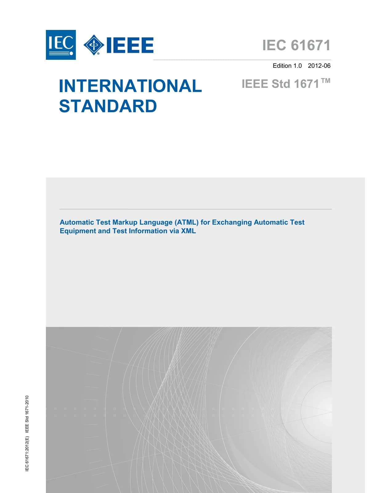Первая страница стандарта IEC 61671:2012