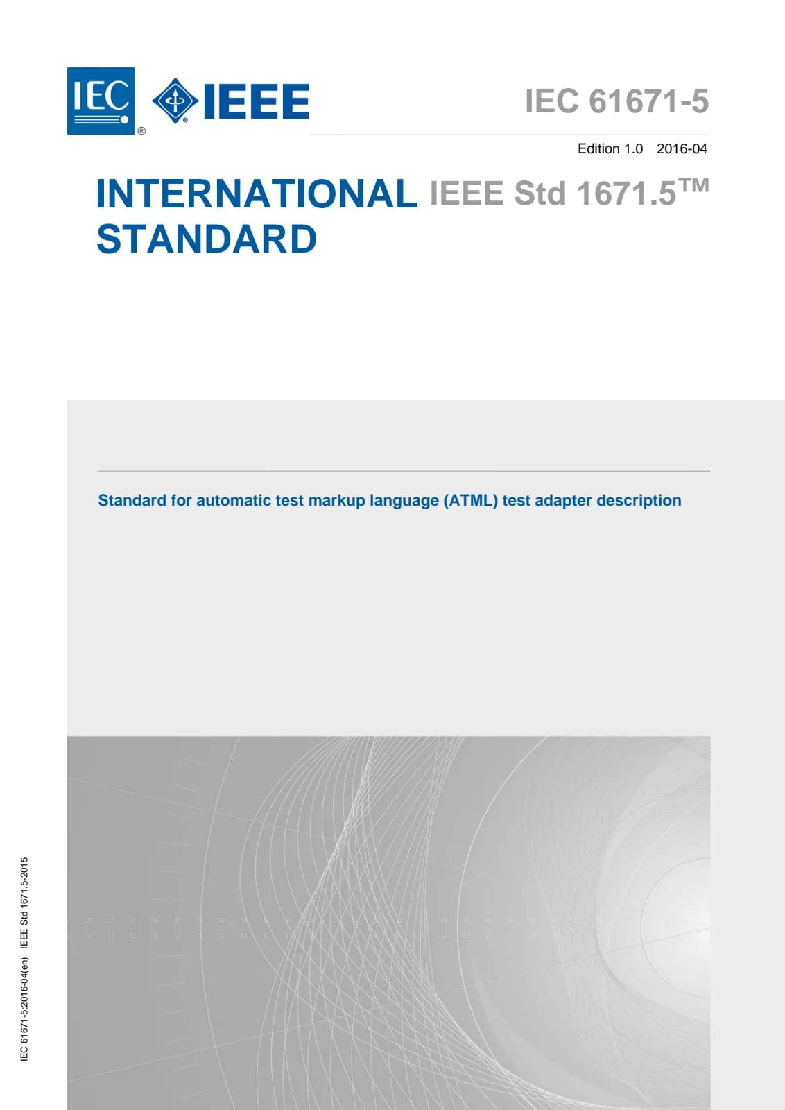 Первая страница стандарта IEC 61671-5:2016