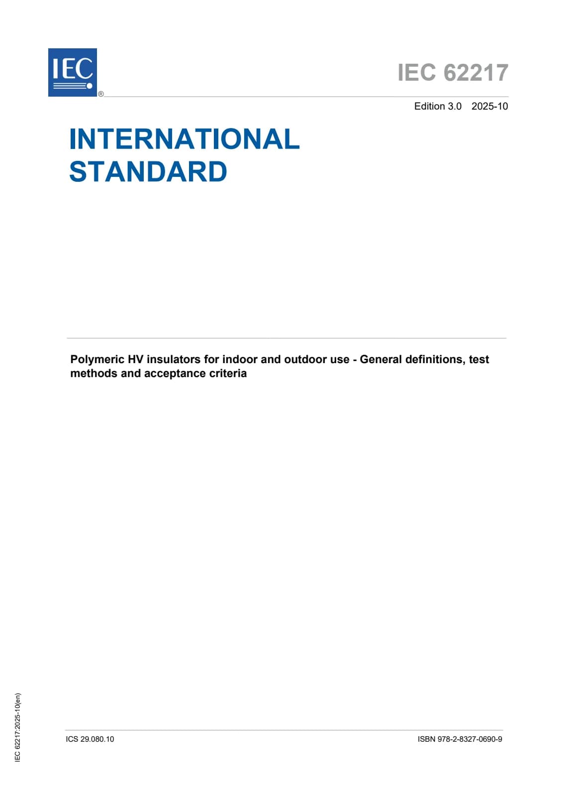 Первая страница стандарта IEC 62217:2025