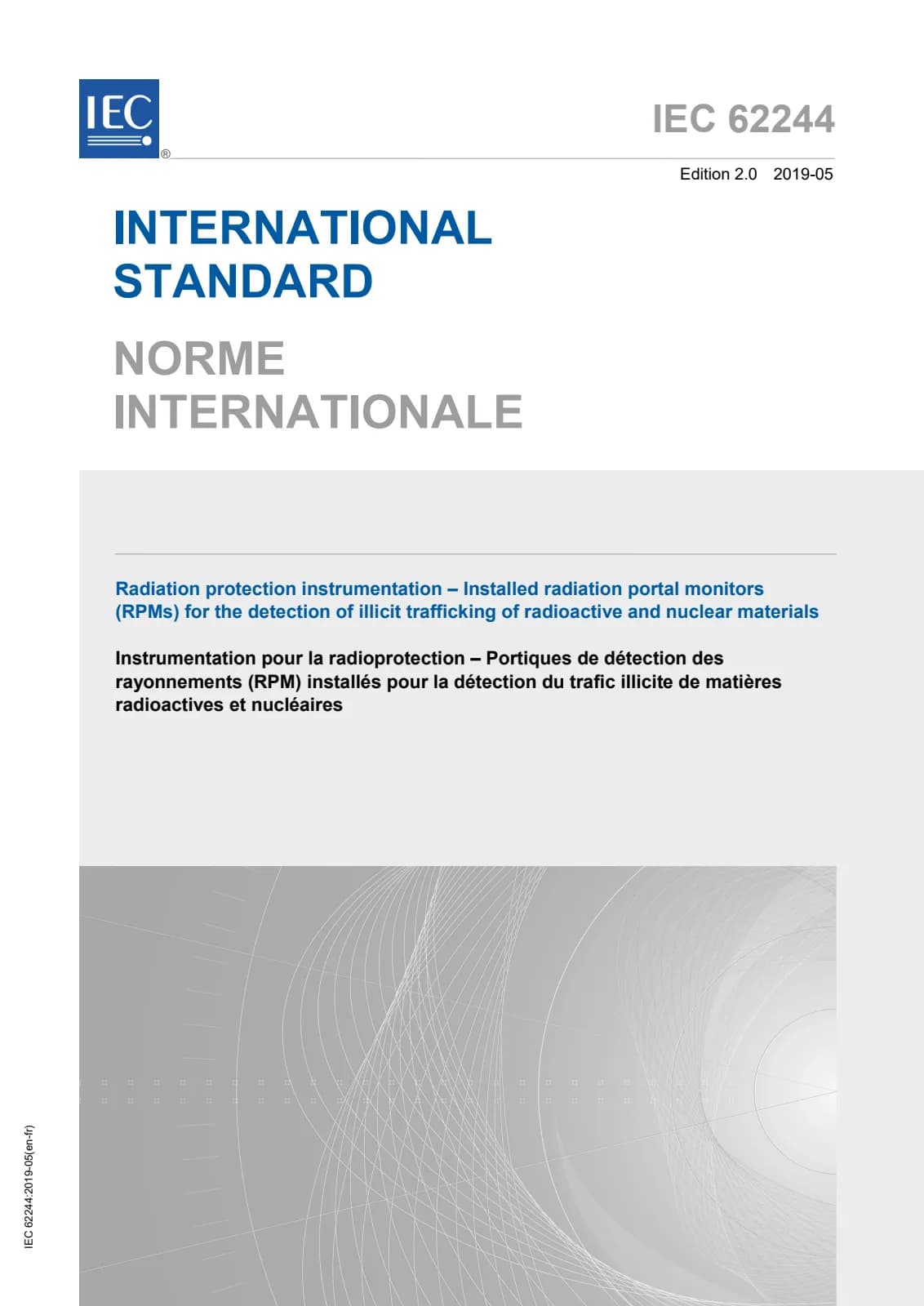 Первая страница стандарта IEC 62244:2019