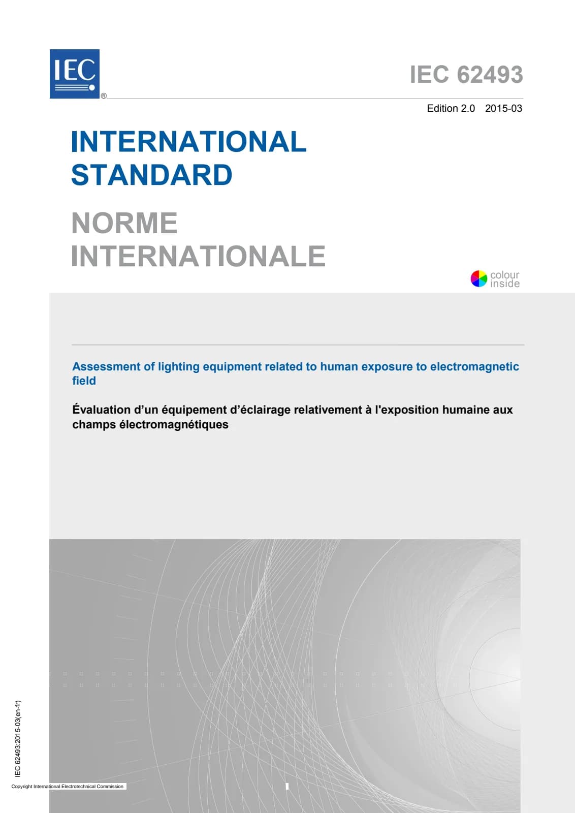 Первая страница стандарта IEC 62493:2015