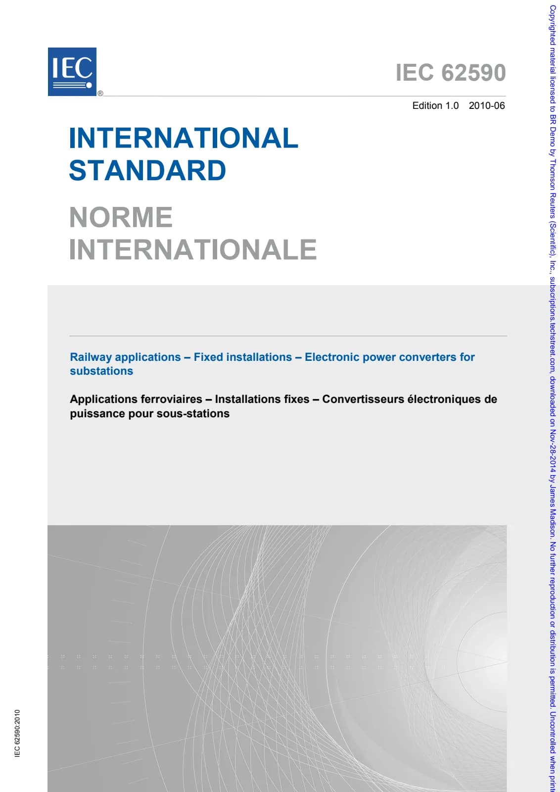 Первая страница стандарта IEC 62590:2010