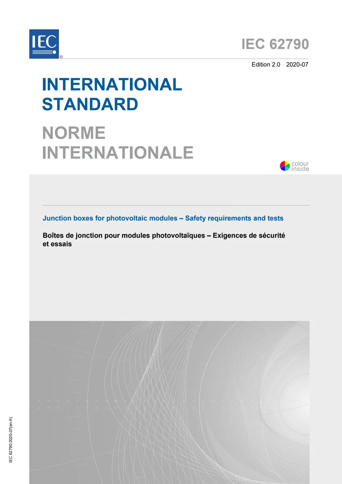 Первая страница стандарта IEC 62790:2020