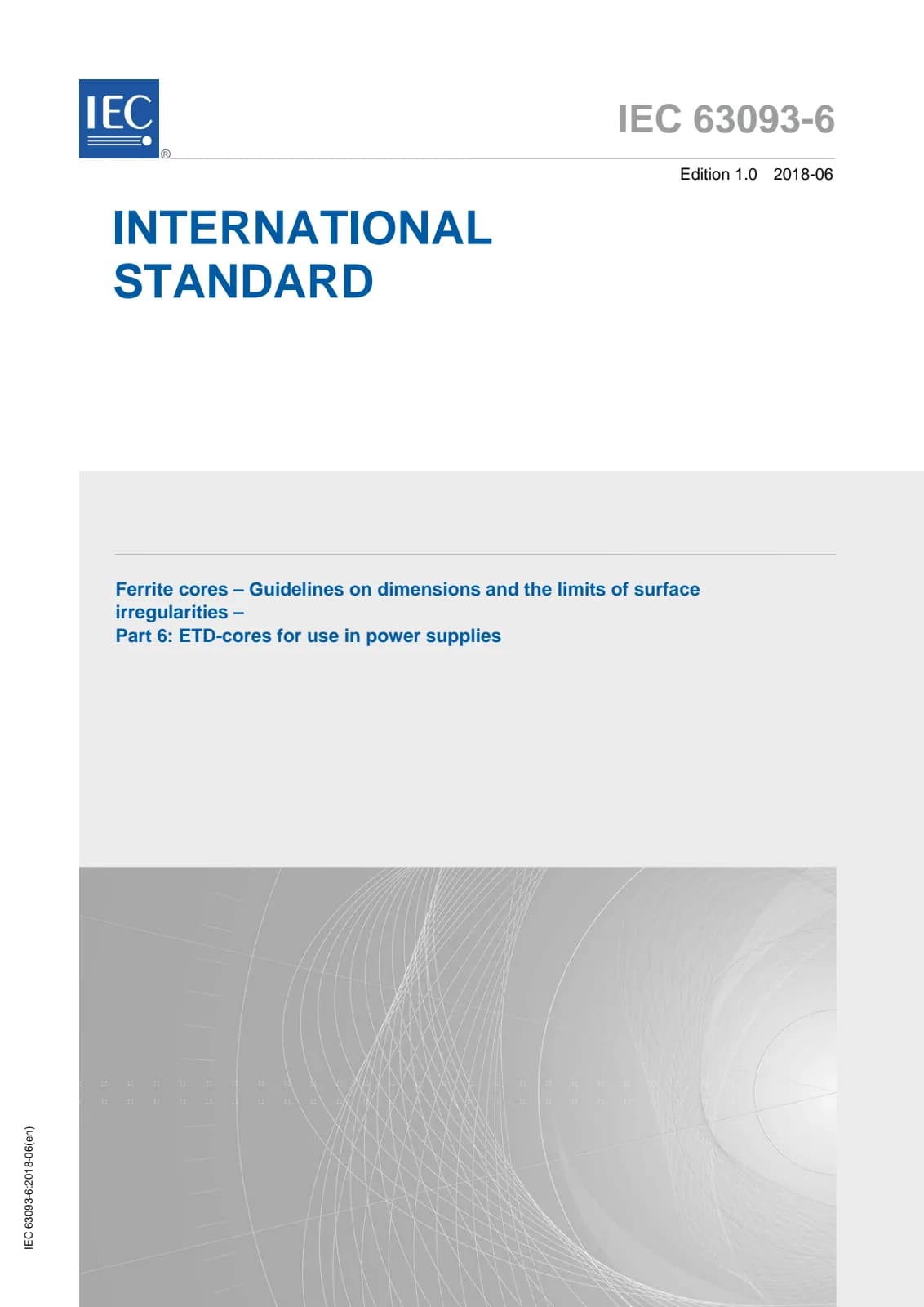 Первая страница стандарта IEC 63093-6:2018