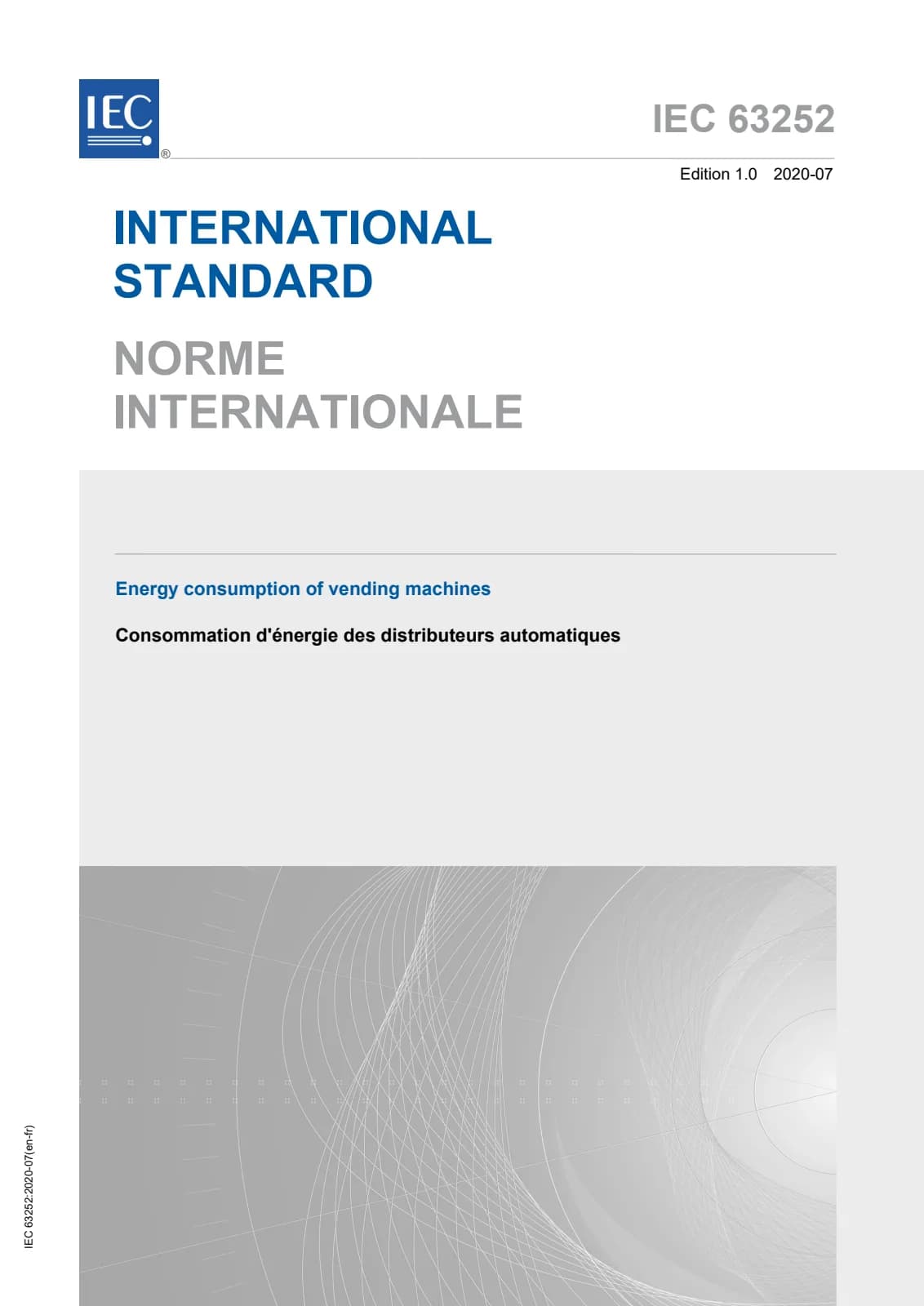 Первая страница стандарта IEC 63252:2020
