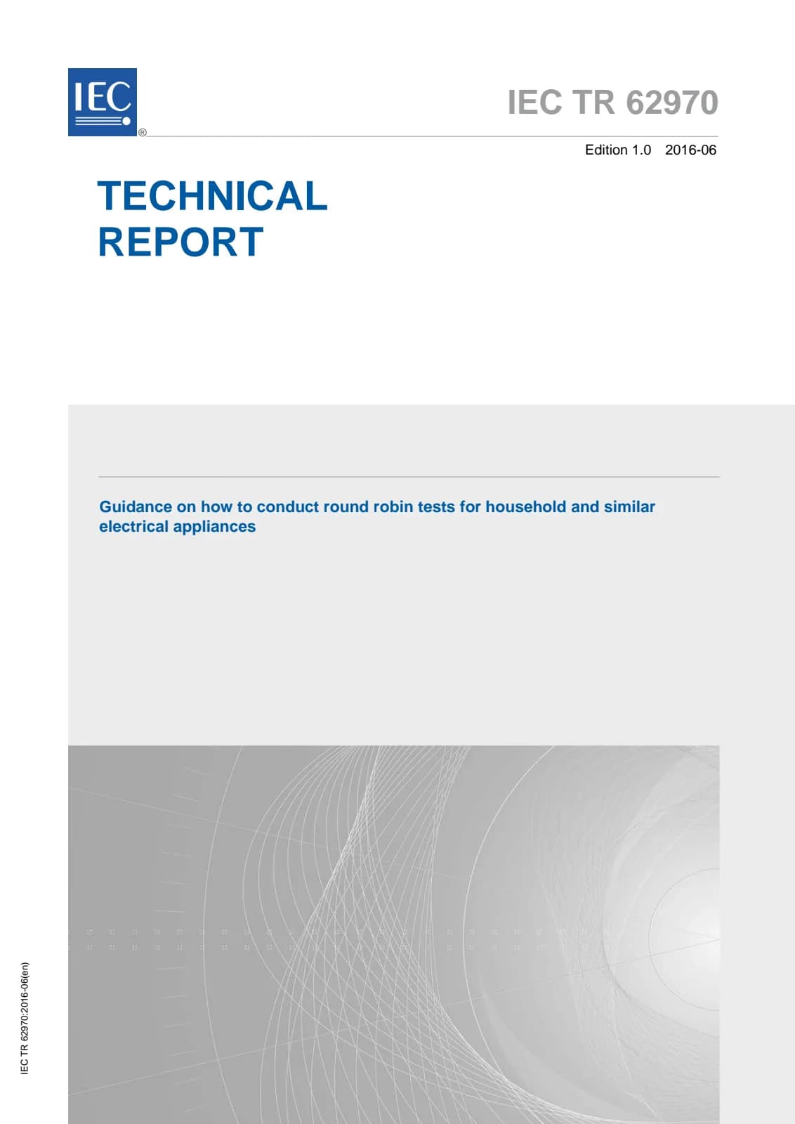Первая страница стандарта IEC TR 62970:2016