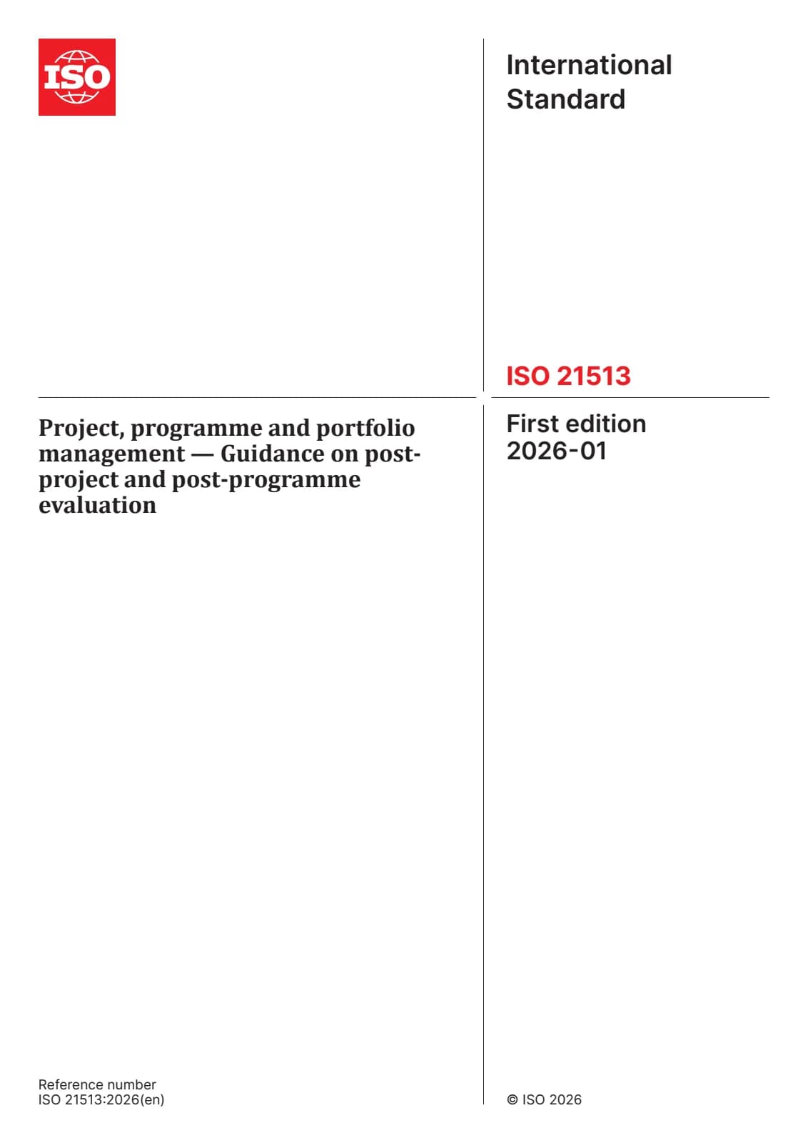 Первая страница стандарта ISO 21513:2026
