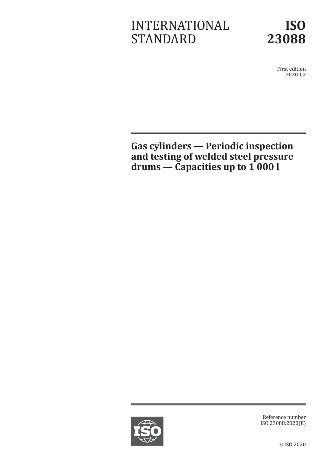 Первая страница стандарта ISO 23088:2020