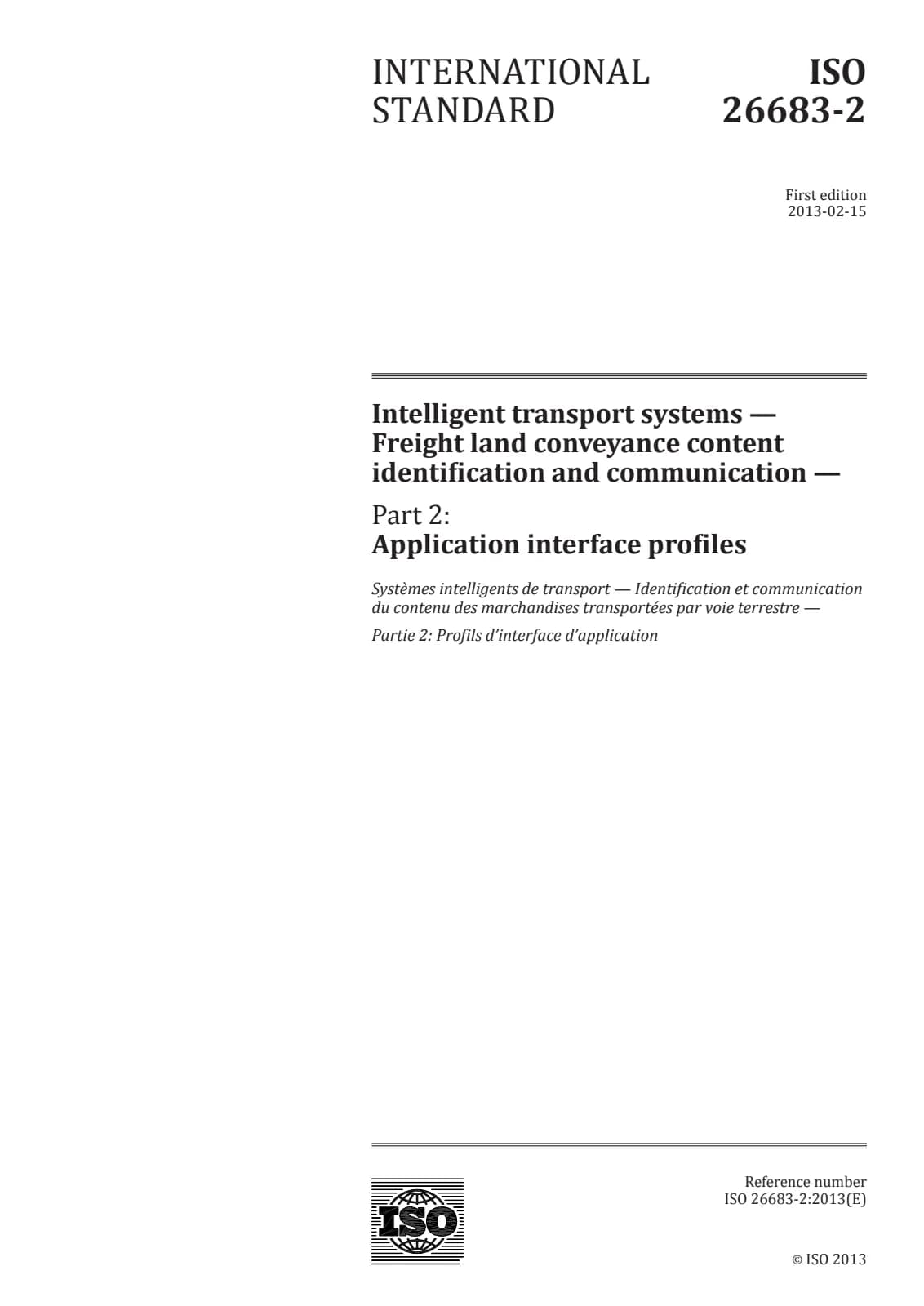 Первая страница стандарта ISO 26683-2:2013