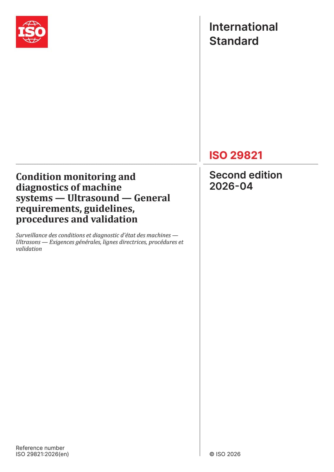 Первая страница стандарта ISO 29821:2026