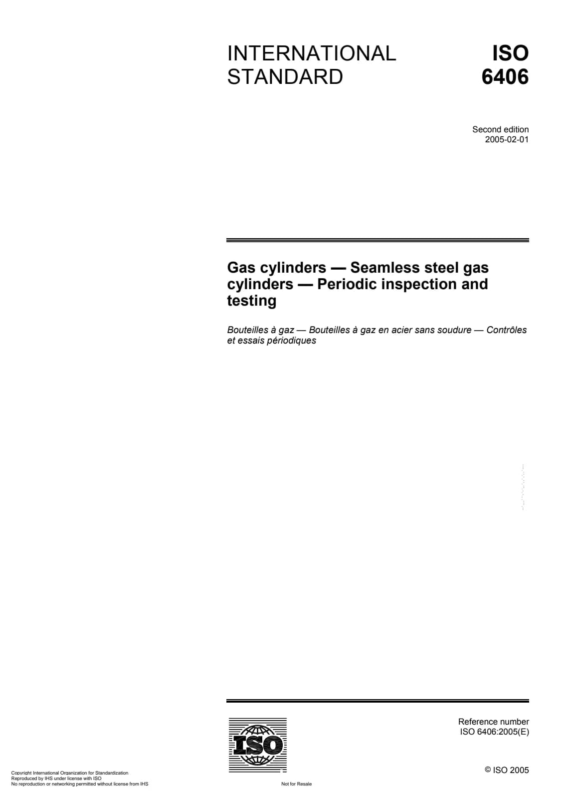 Первая страница стандарта ISO 6406:2005
