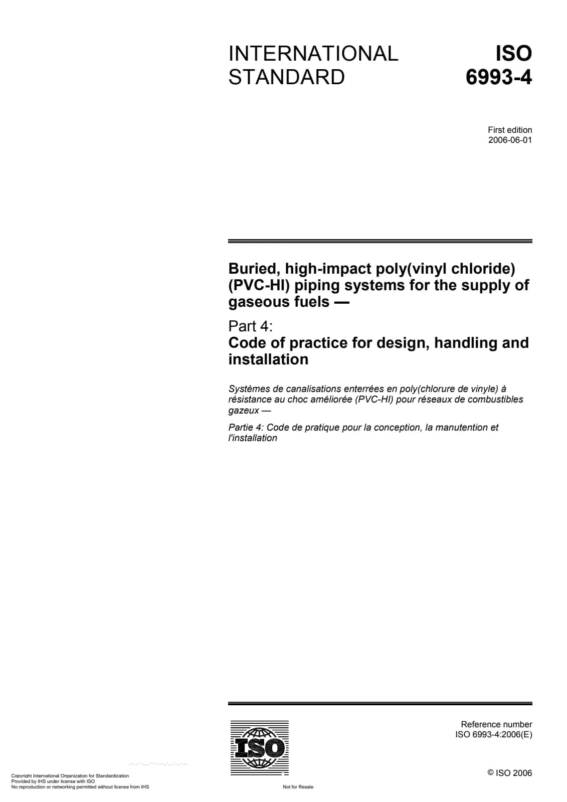 Первая страница стандарта ISO 6993-4:2006