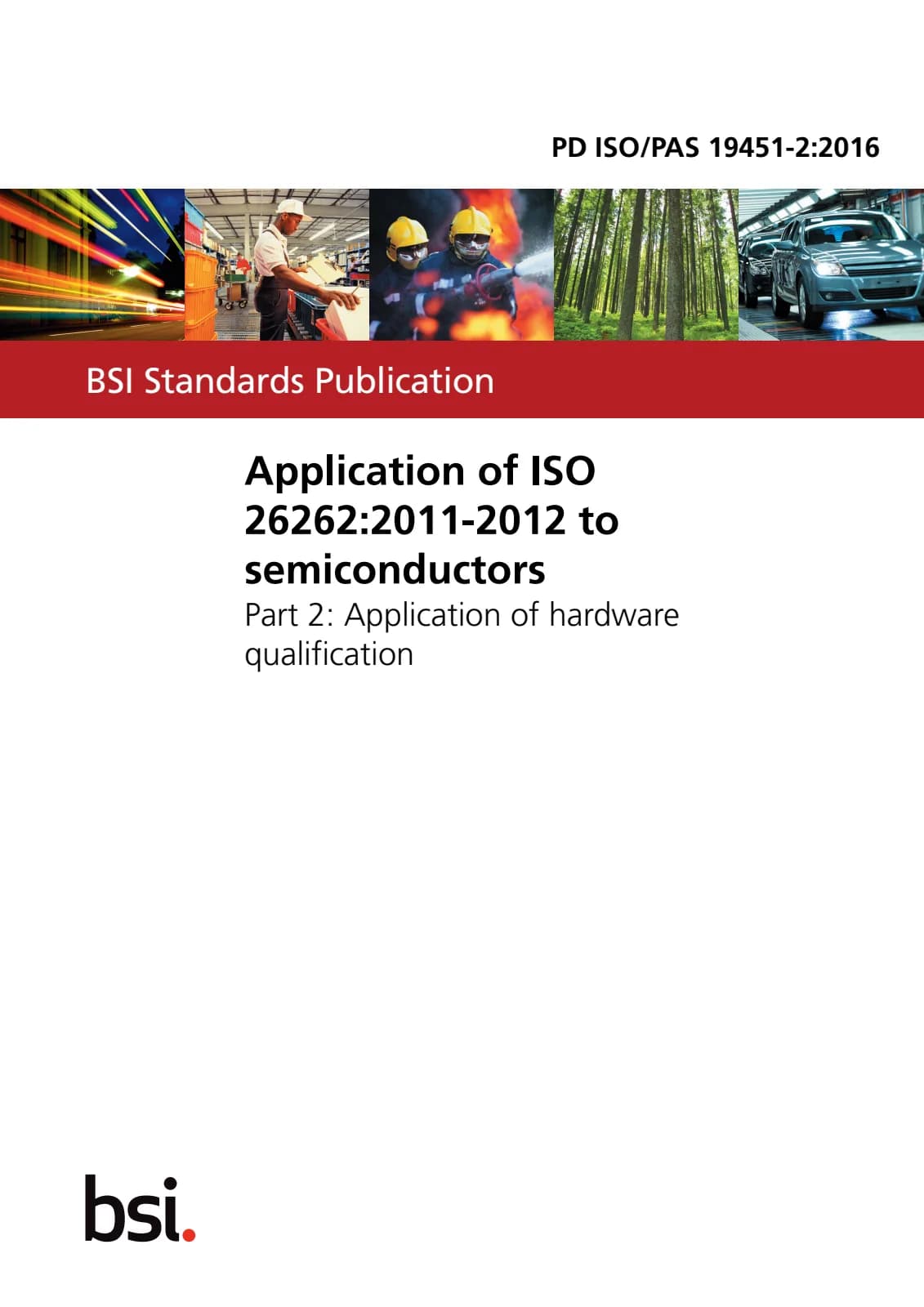 Первая страница стандарта PD ISO/PAS 19451-2:2016