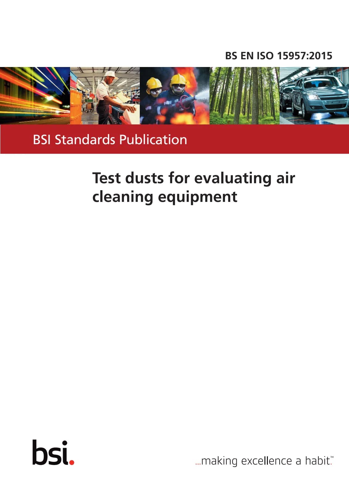 Первая страница стандарта BS EN ISO 15957:2015