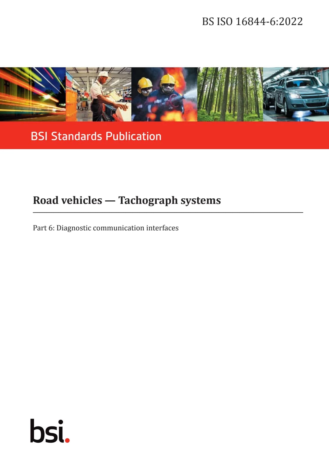 Первая страница стандарта BS ISO 16844-6:2022