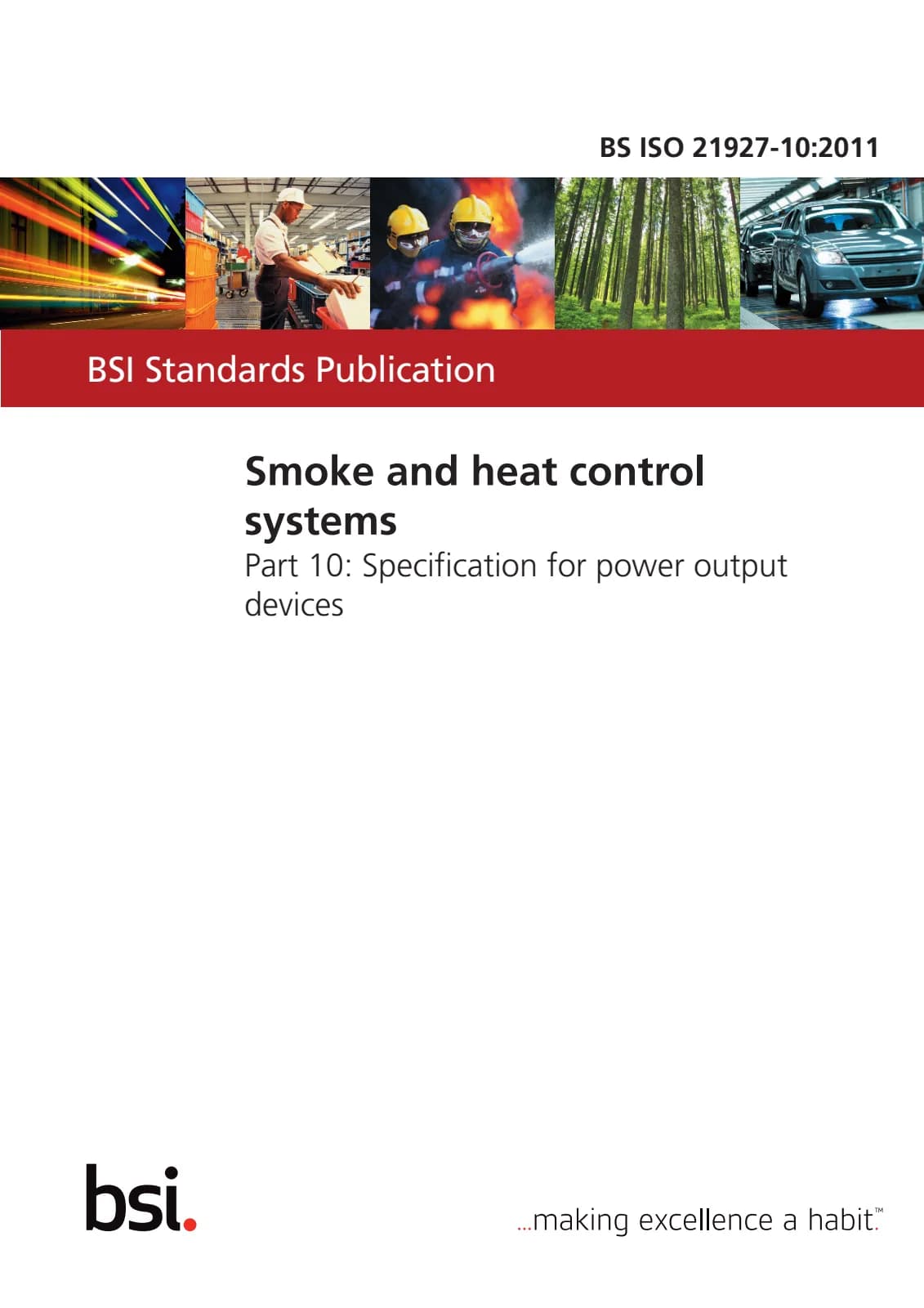 Первая страница стандарта BS ISO 21927-10:2011