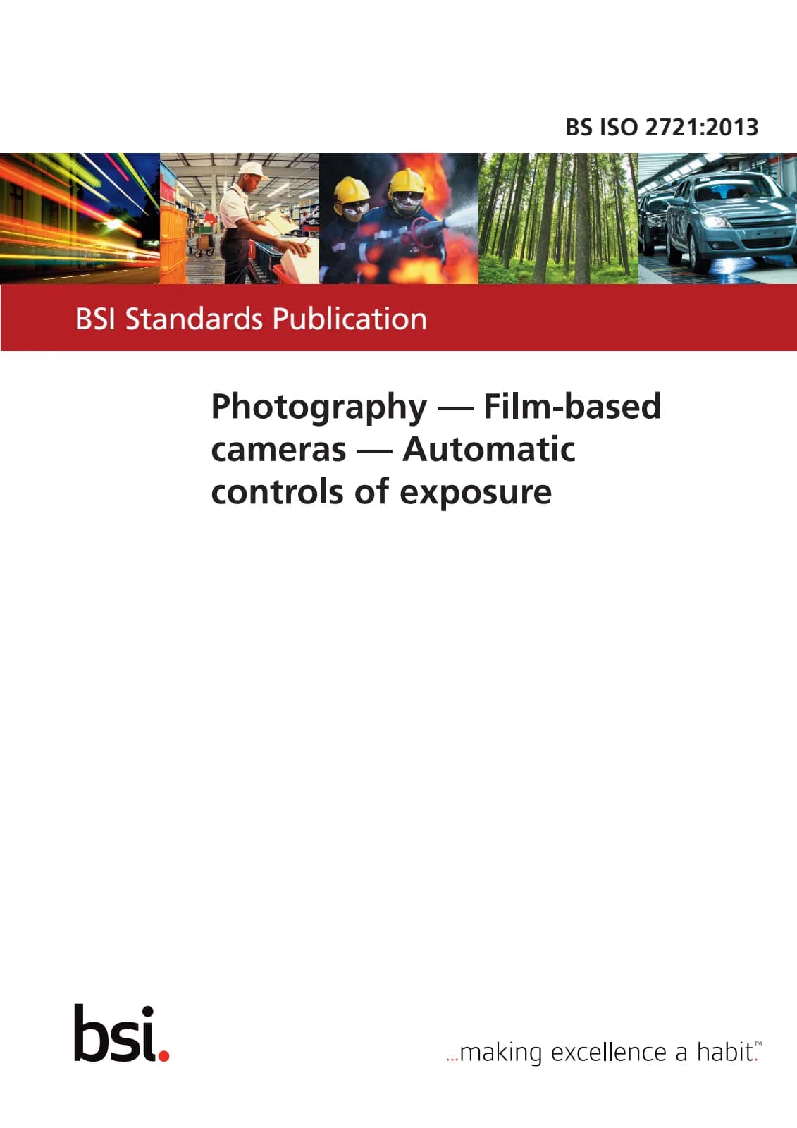 Первая страница стандарта BS ISO 2721:2013