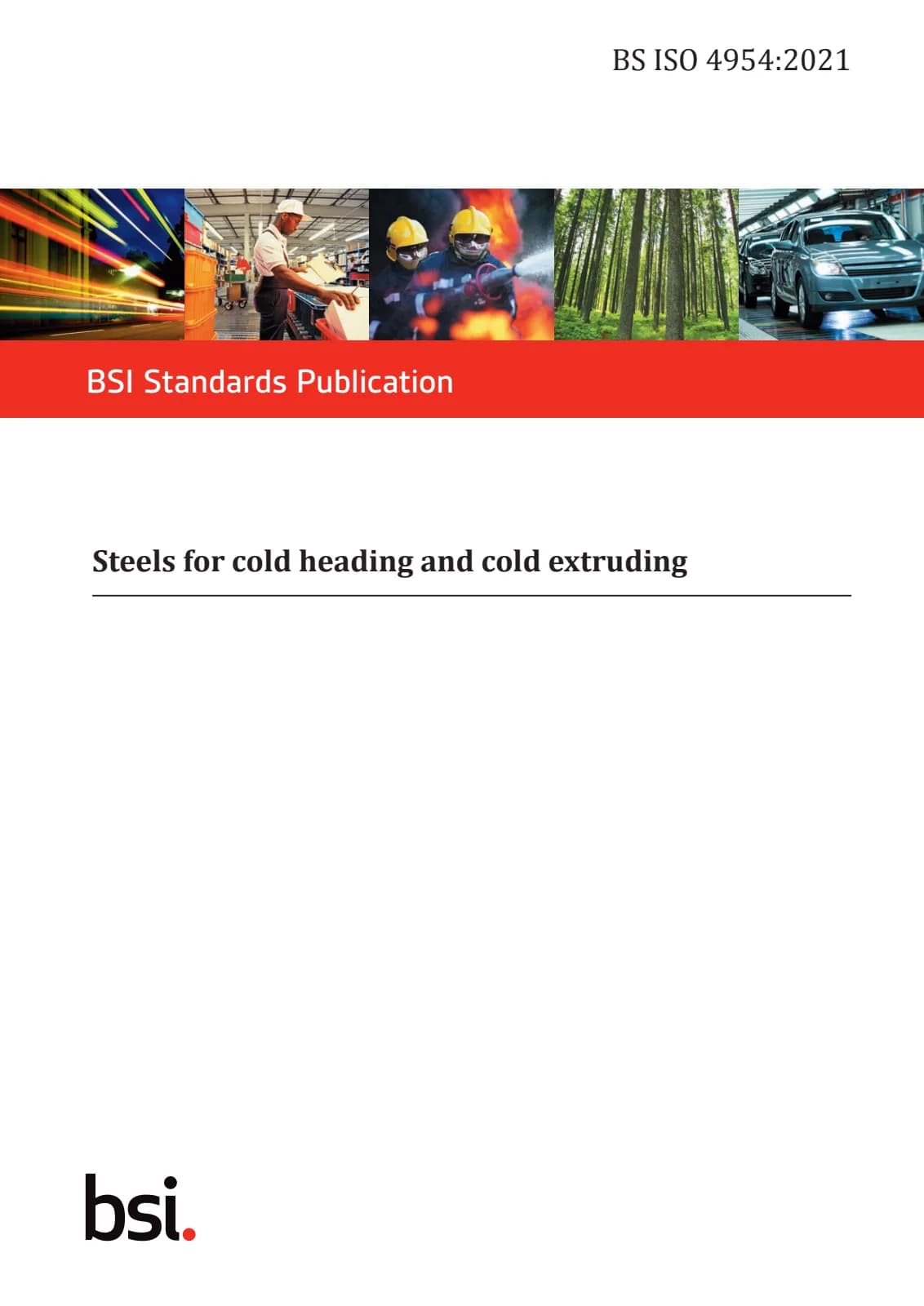 Первая страница стандарта BS ISO 4954:2021