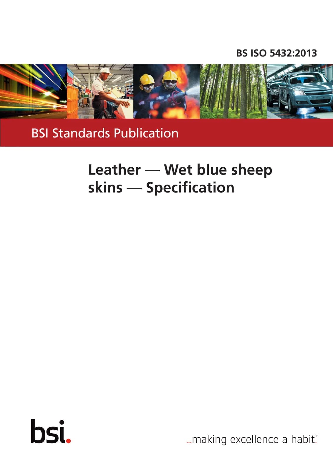 Первая страница стандарта BS ISO 5432:2013